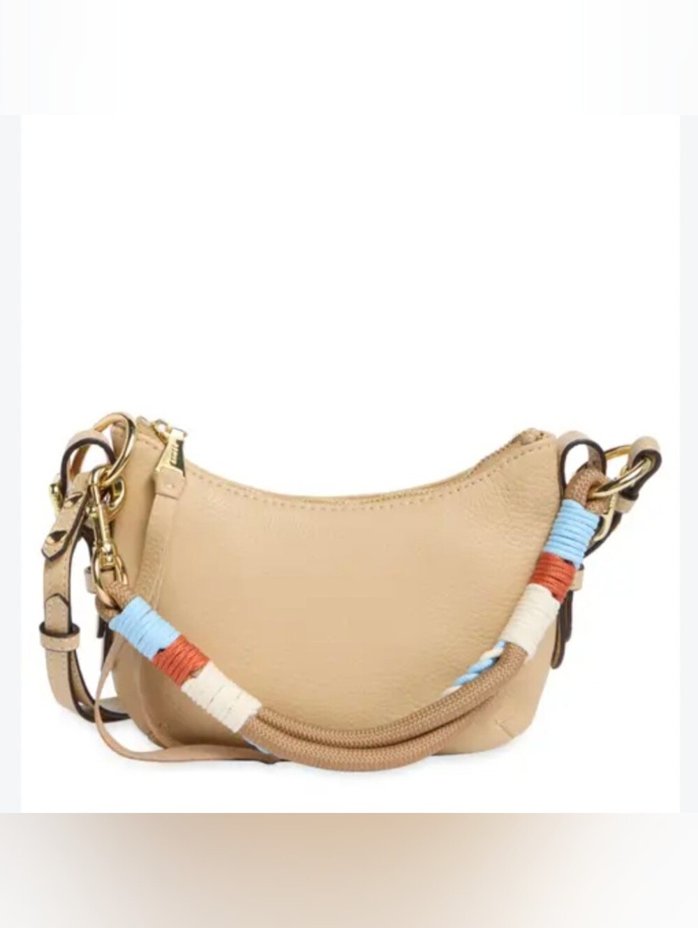 AIMEE Soho Mini Leather Shoulder Bag Purse light beige Aimee Kestenberg New